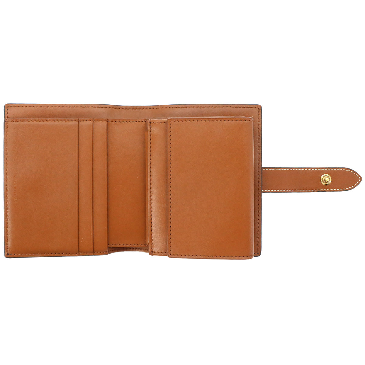 Triomphe Small Strap Wallet PVC Tan Brown 10H262DB7