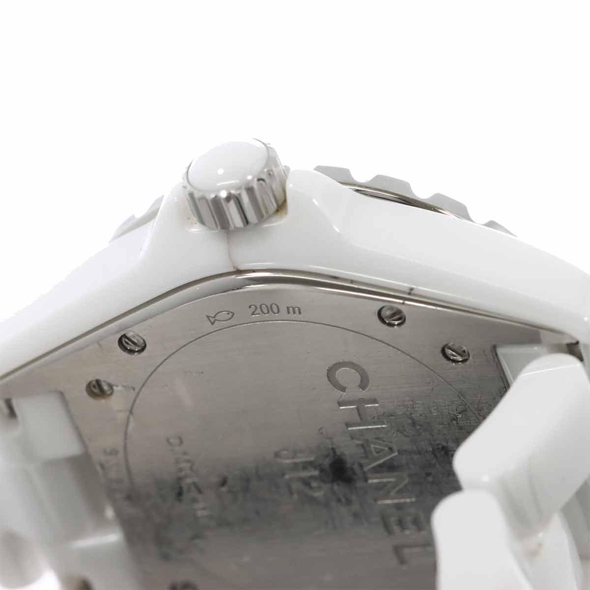 J12 38mm H1629 12P Diamond Automatic White Dial Mens Watch