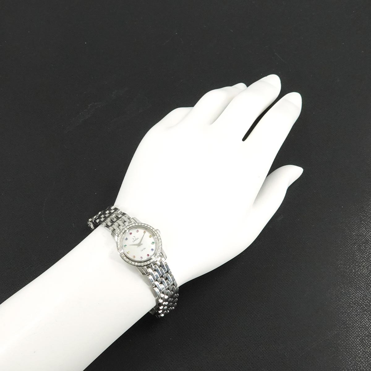 De Ville 4577 77 Quartz Diamond White Shell Dial Ladies watch