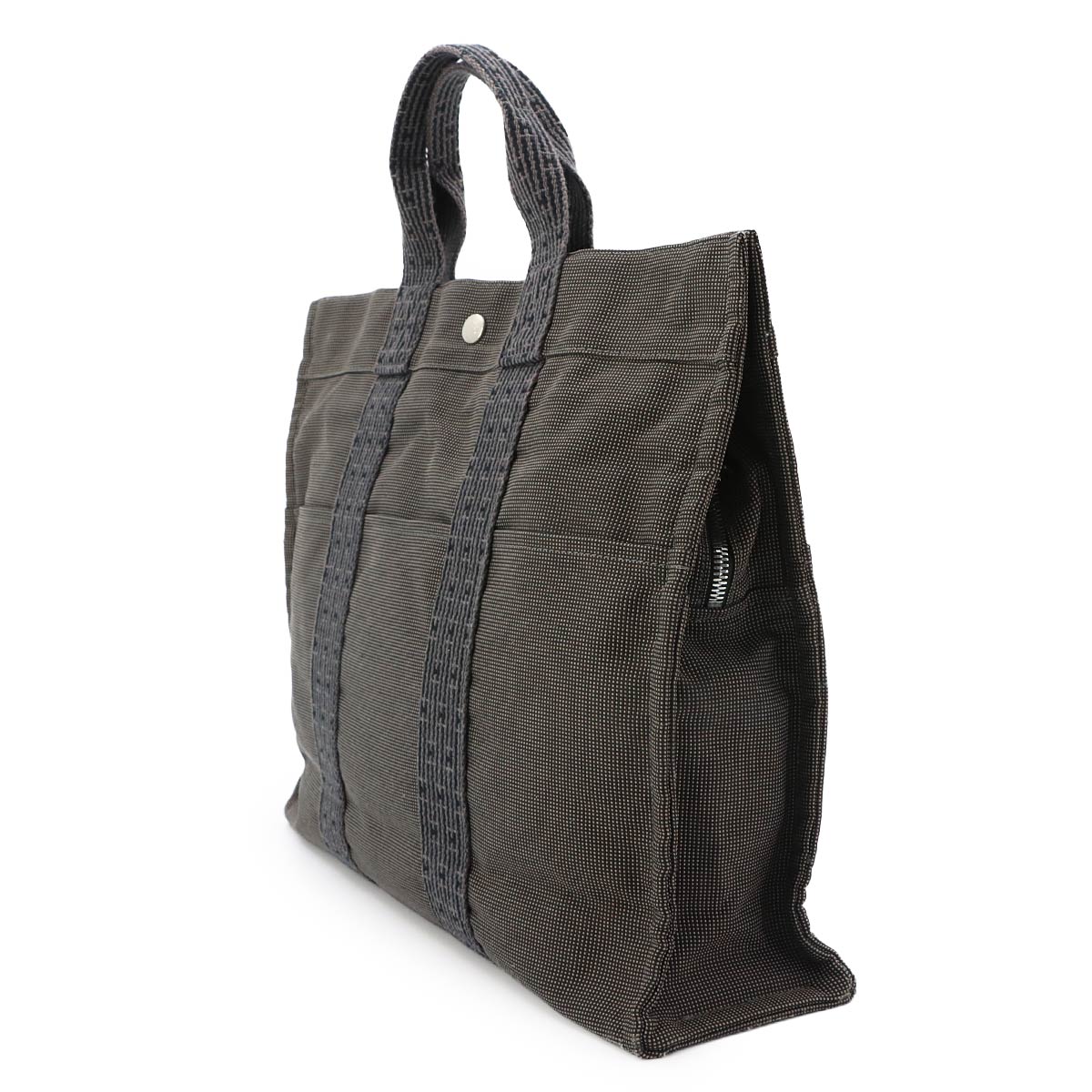 Herline Tote MM Bag Canvas Gray Unisex Purse
