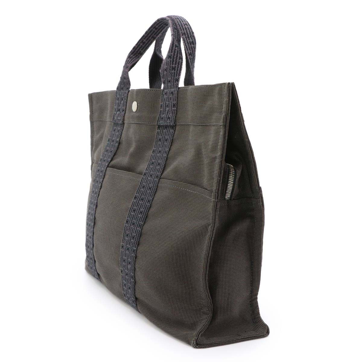 Herline Tote MM Bag Canvas Gray Unisex Purse
