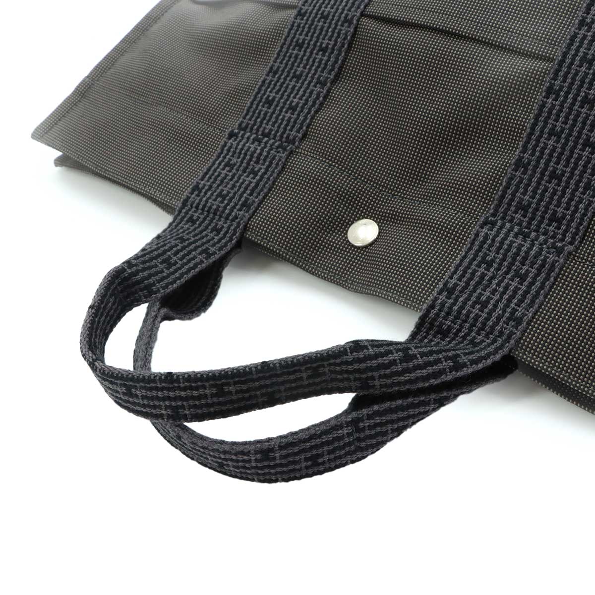 Herline Tote MM Bag Canvas Gray Unisex Purse