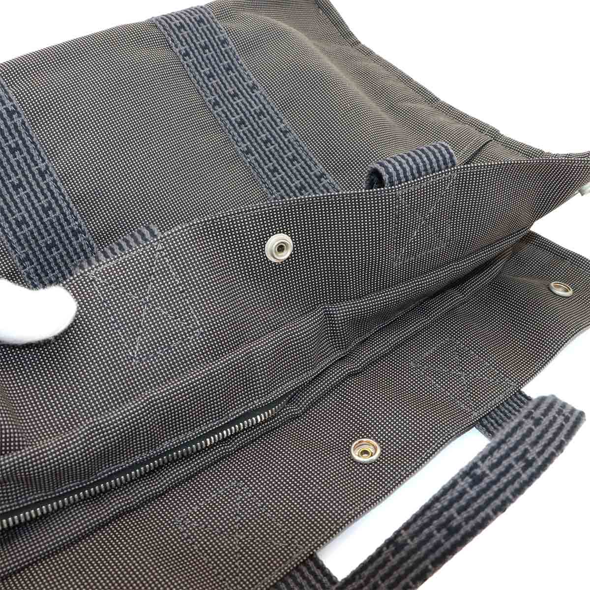 Herline Tote MM Bag Canvas Gray Unisex Purse