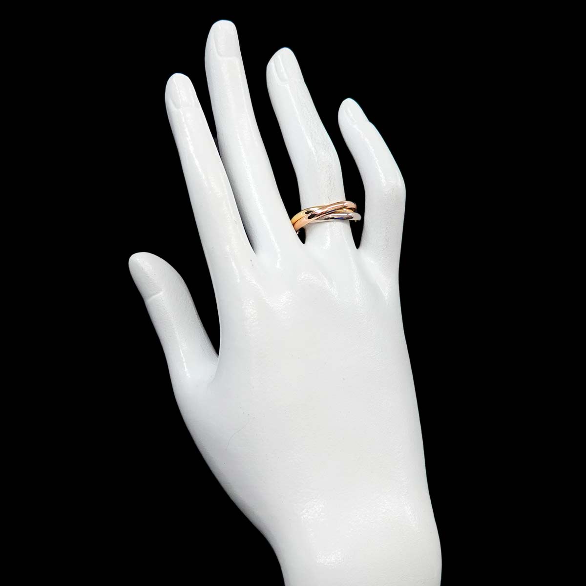 Trinity SM Ring 18K YG WG PG 750 Size54 6.75(US)