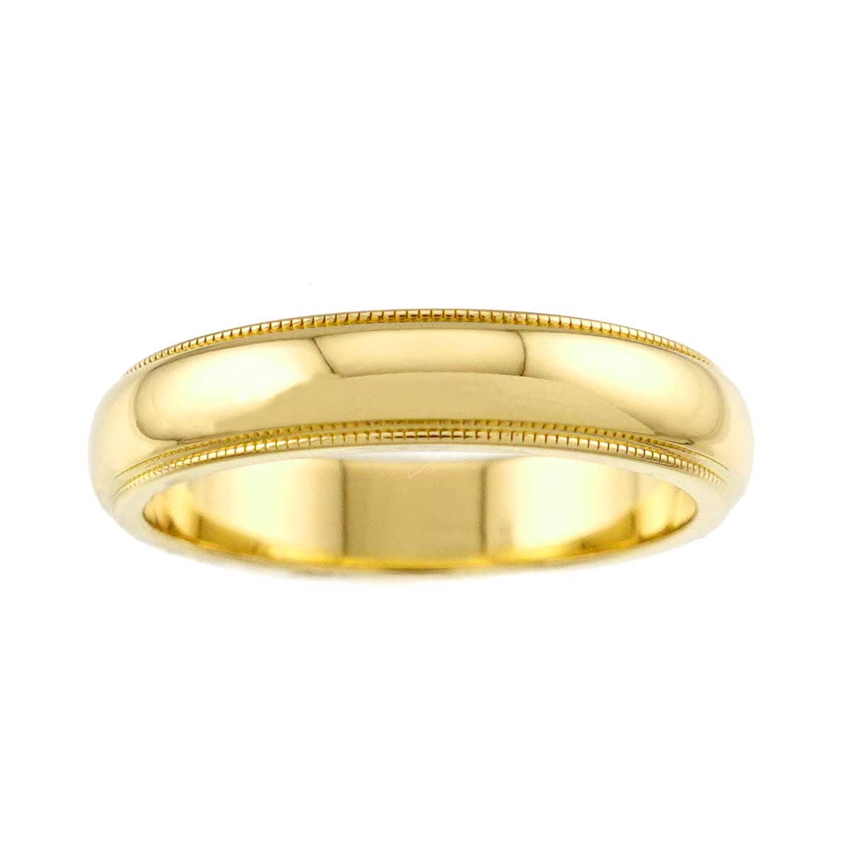 Milgrain Band Ring 18K YG 750 Size5.2(US)