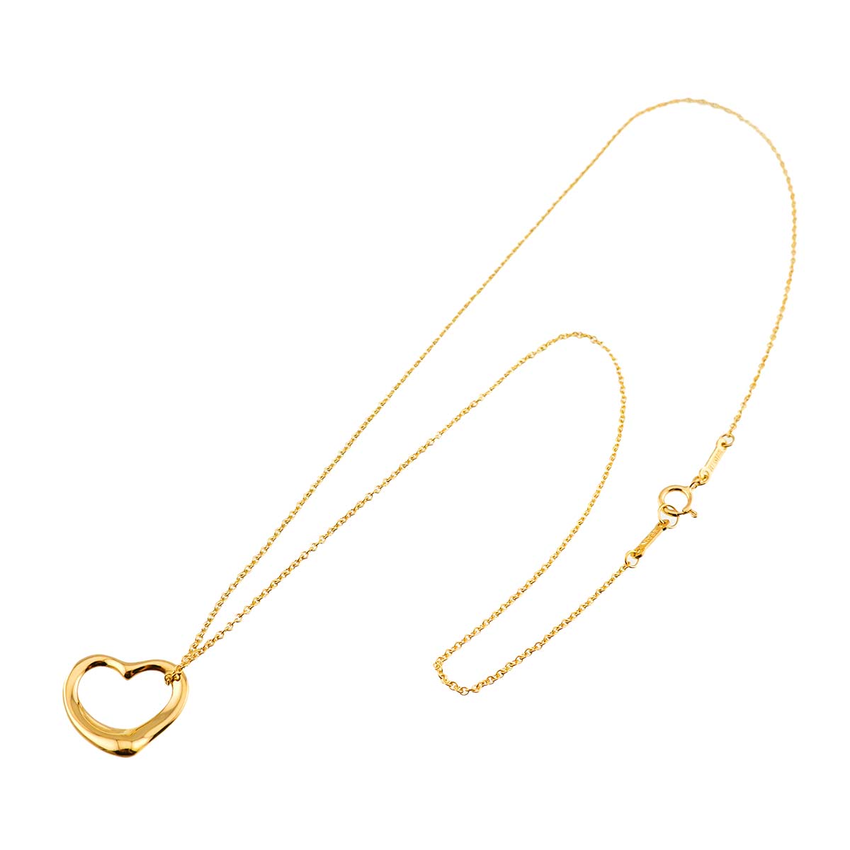 Open Heart Necklace 18K Yellow Gold 750