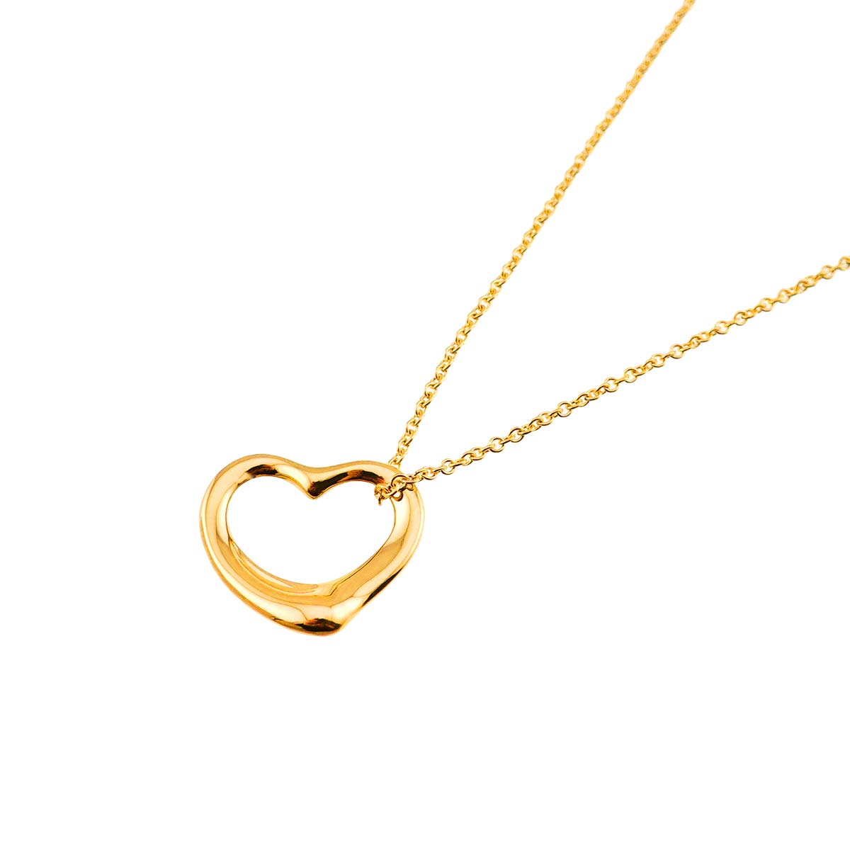 Open Heart Necklace 18K Yellow Gold 750