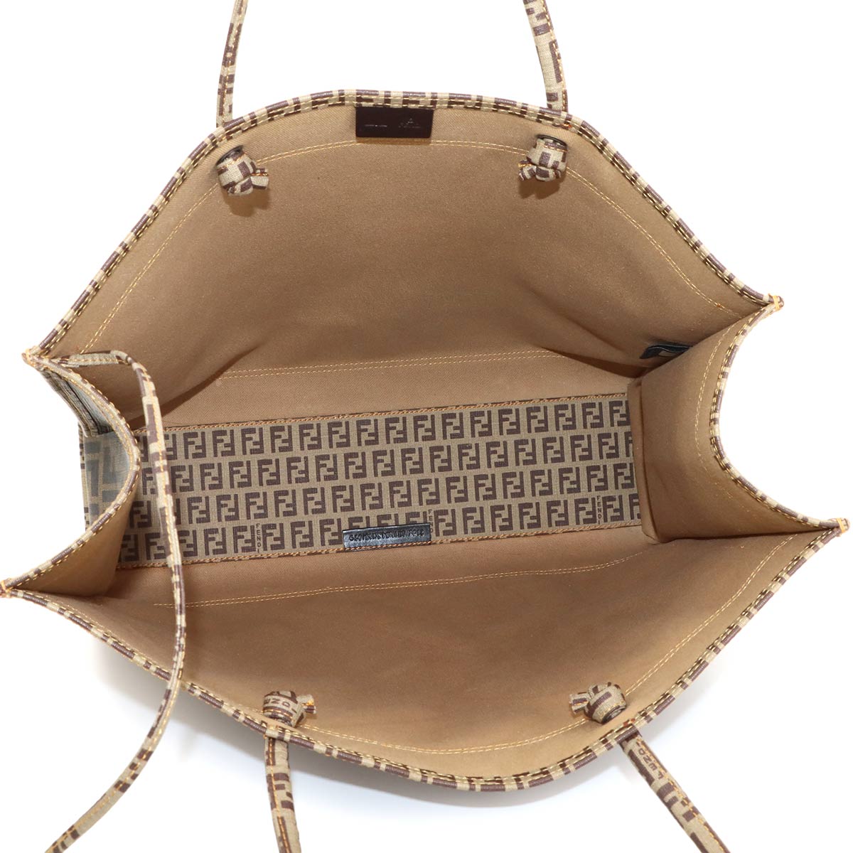 Zucca Zucchino Tote Bag PVC Brown Black 8BH184 Purse