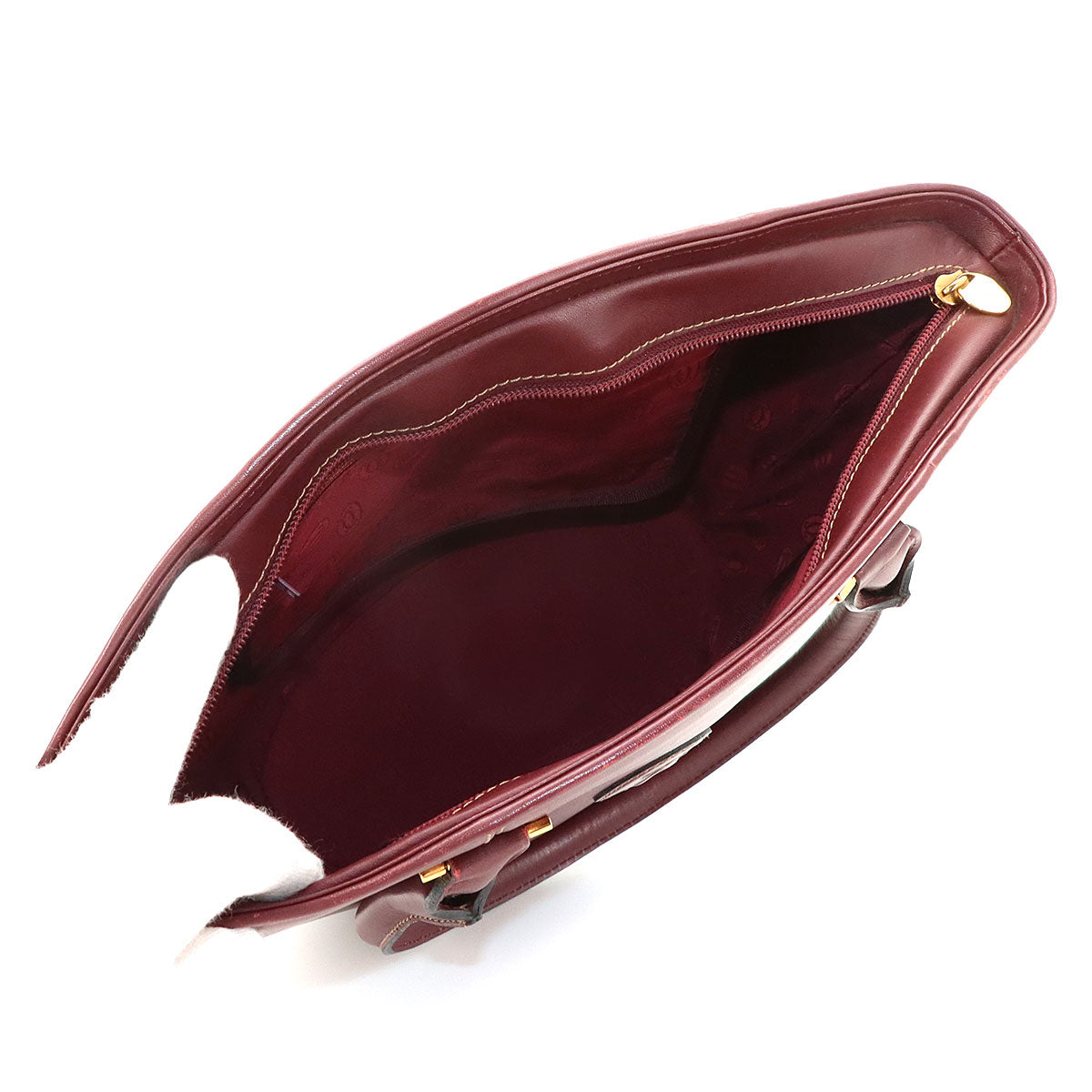Must Hand Bag Leather Bordeaux Purse