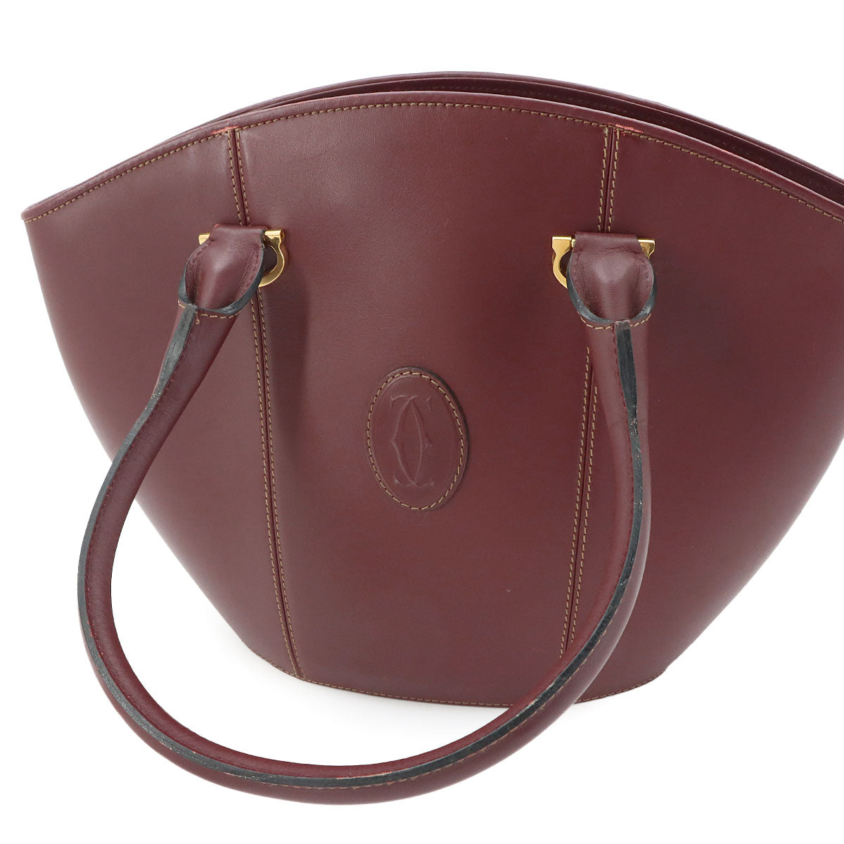 Must Hand Bag Leather Bordeaux Purse