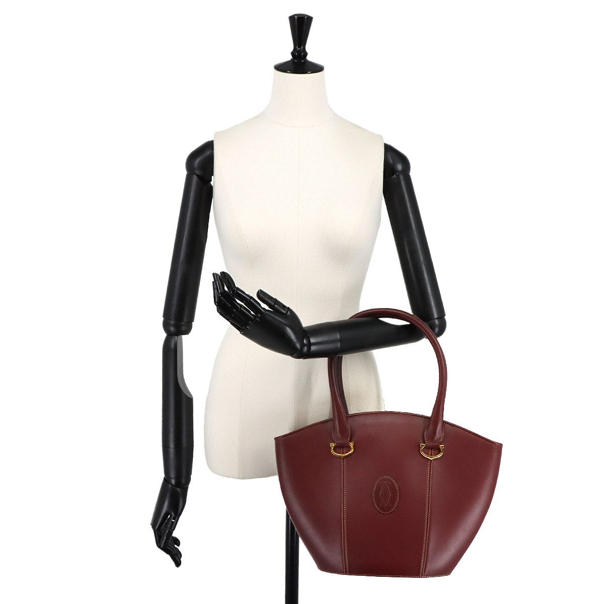 Must Hand Bag Leather Bordeaux Purse