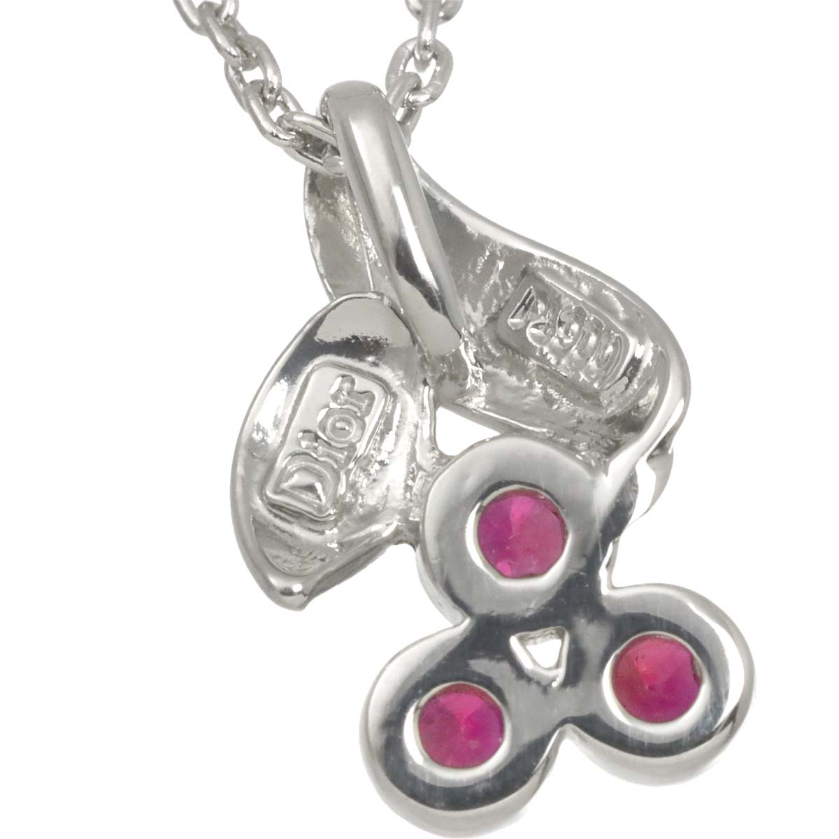 Ruby Necklace Platinum Pt