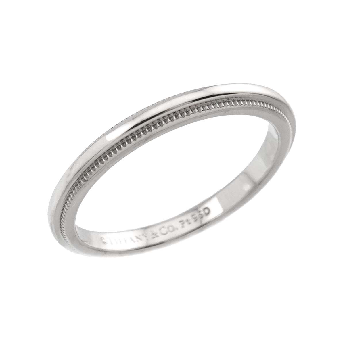 Milgrain Band Ring Pt Platinum Size5.25(US)