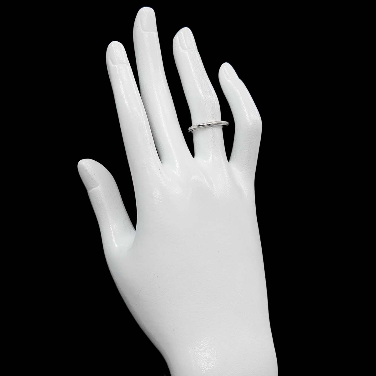 Milgrain Band Ring Pt Platinum Size5.25(US)