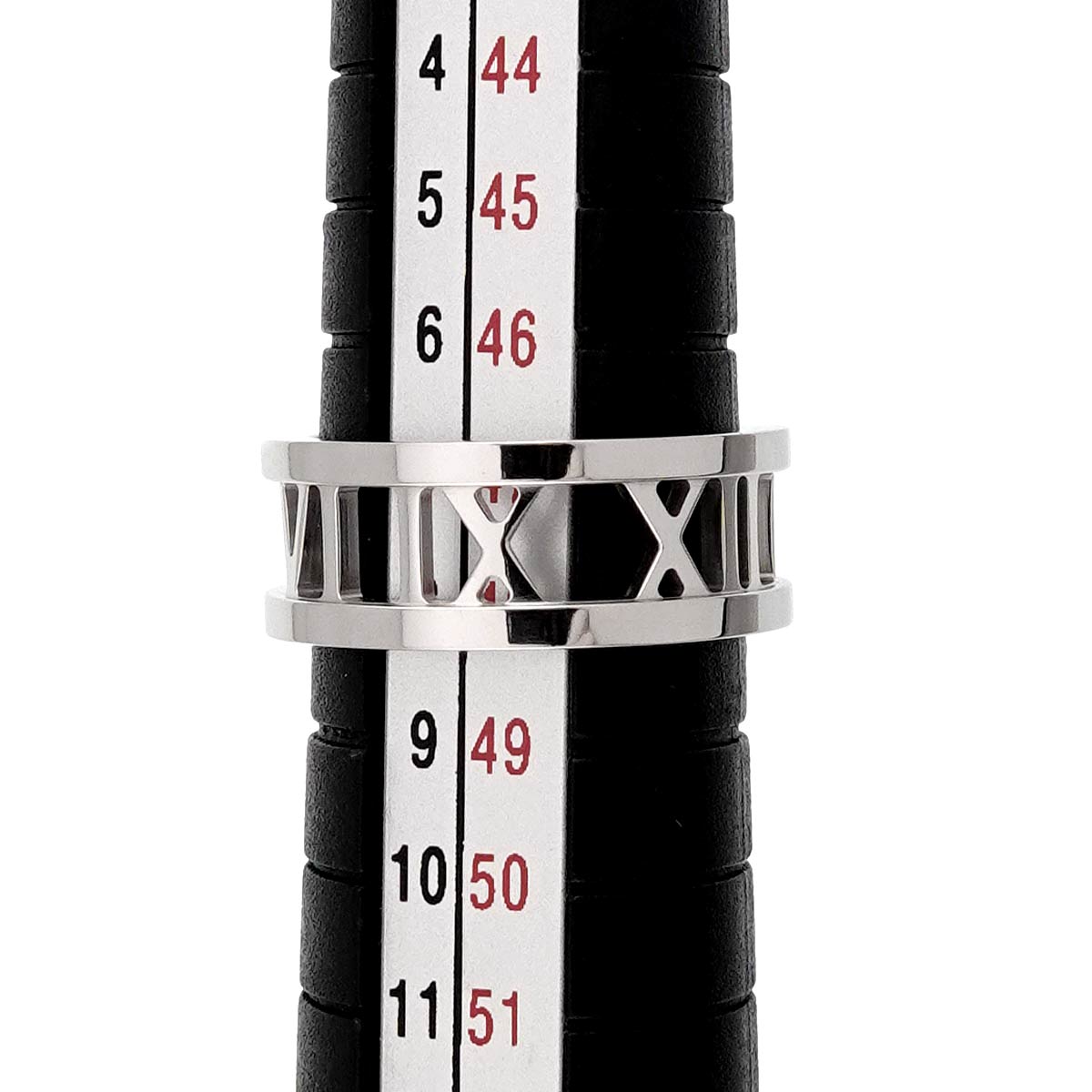 Atlas Diamond Ring 18K White Gold 750 size4(US)