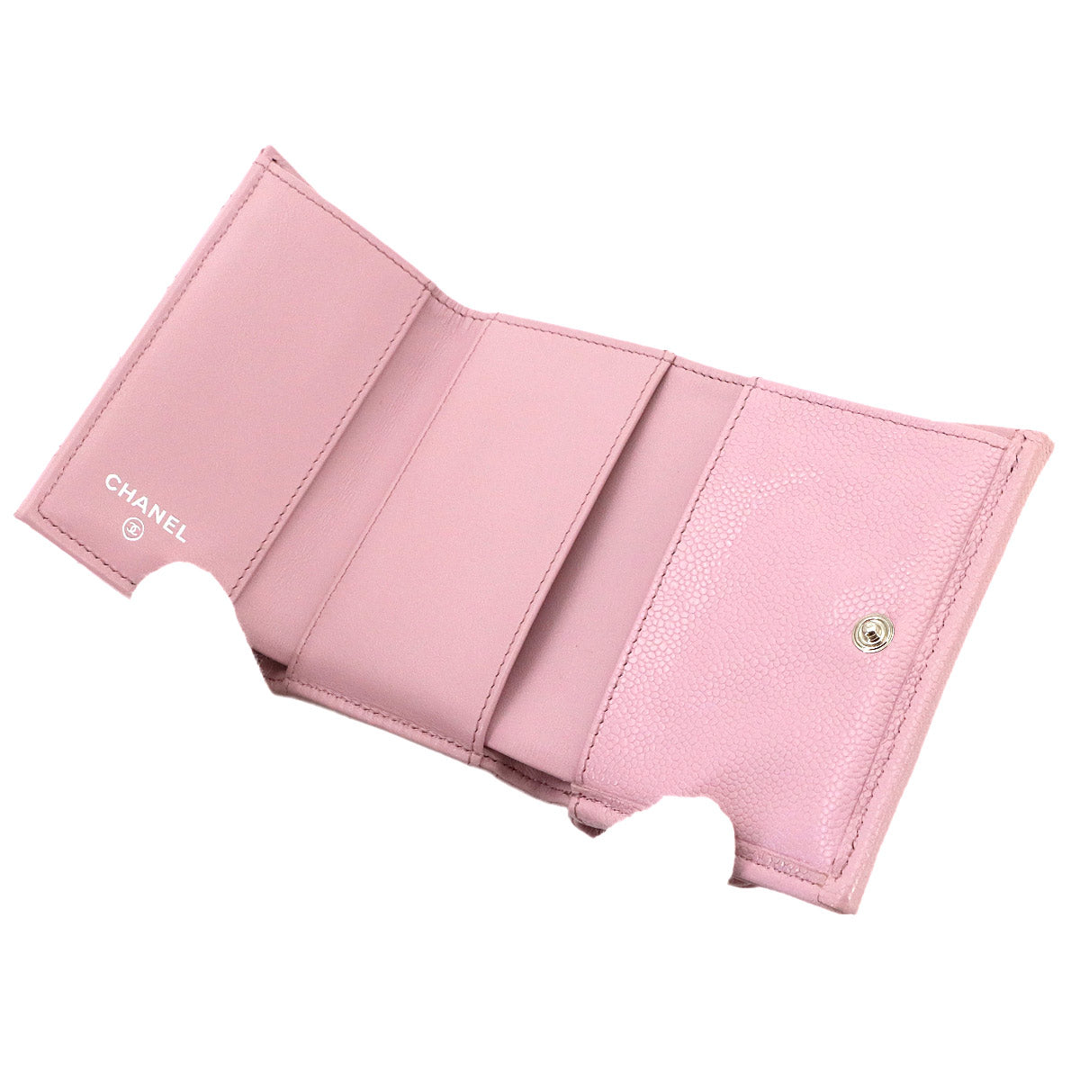 Boychanel Compact Wallet Leather Pink A84432 Purse