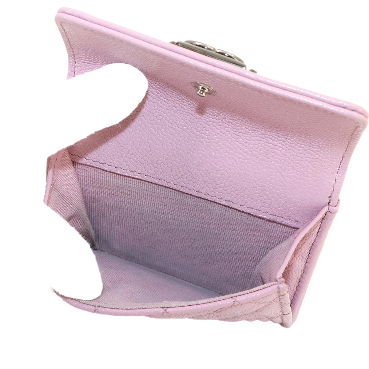 Boychanel Compact Wallet Leather Pink A84432 Purse