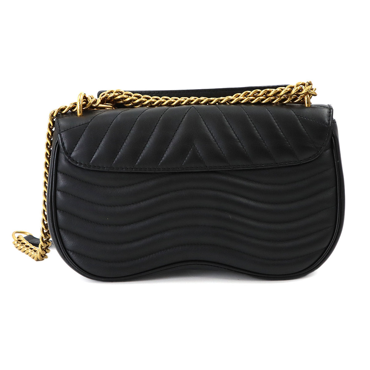 New Wave Hand Chain Shoulder Bag Leather Noir M52564