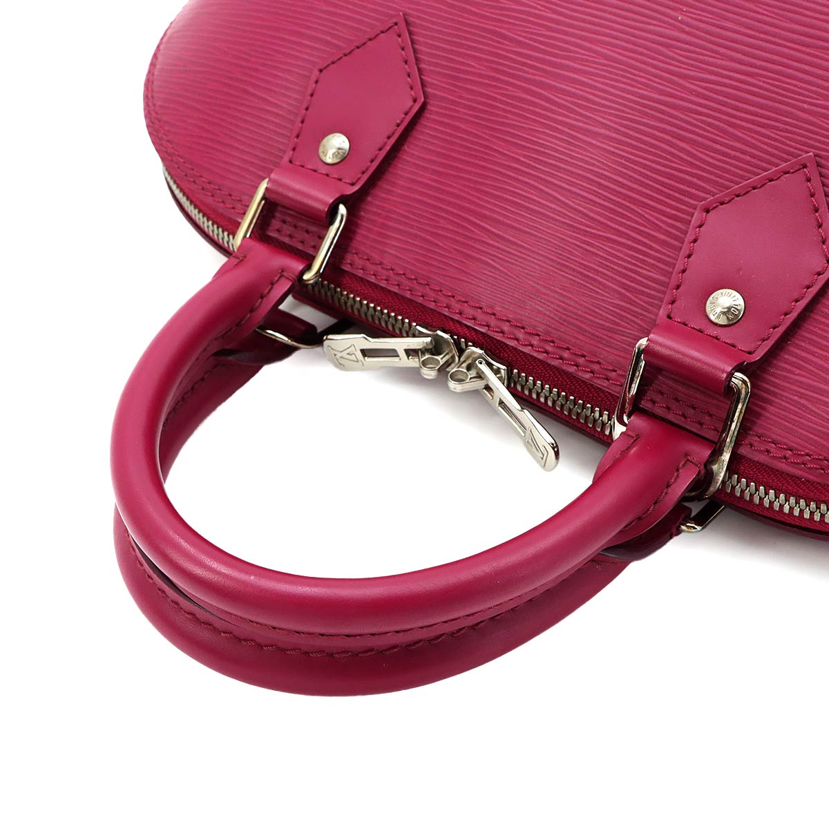 Epi Alma PM Hand Bag Leather Fuchsia M40490 Purse