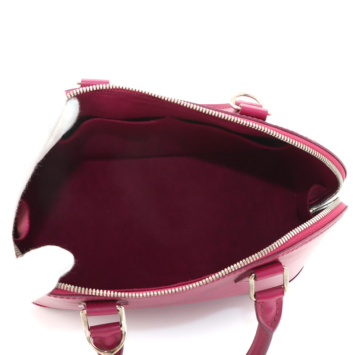 Epi Alma PM Hand Bag Leather Fuchsia M40490 Purse