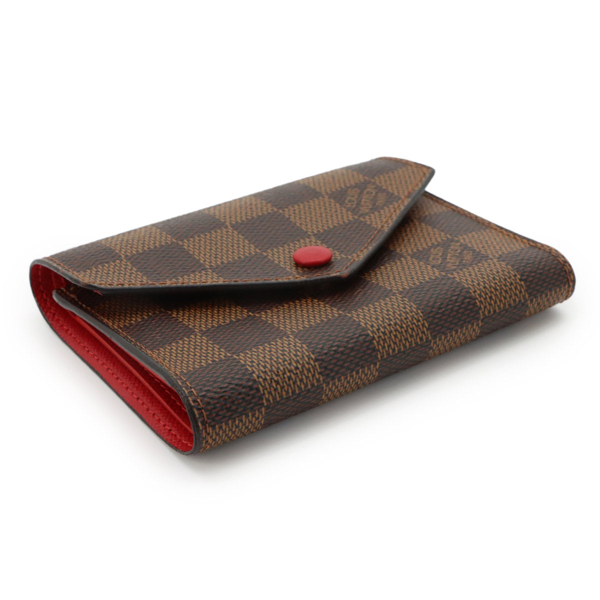 Damier Victorine Wallet N41659 Brown Red