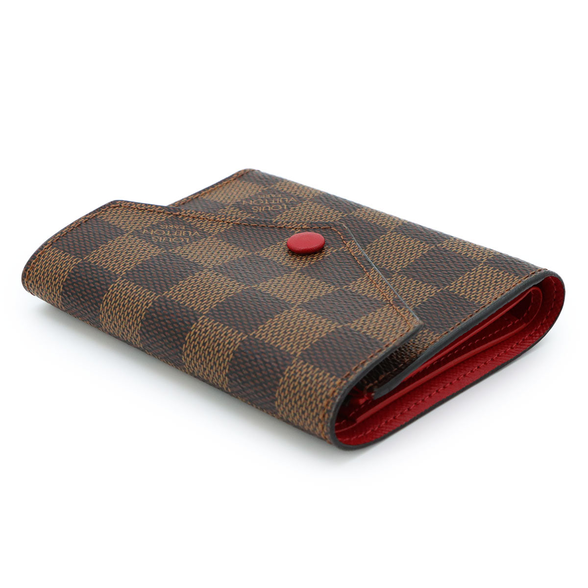 Damier Victorine Wallet N41659 Brown Red