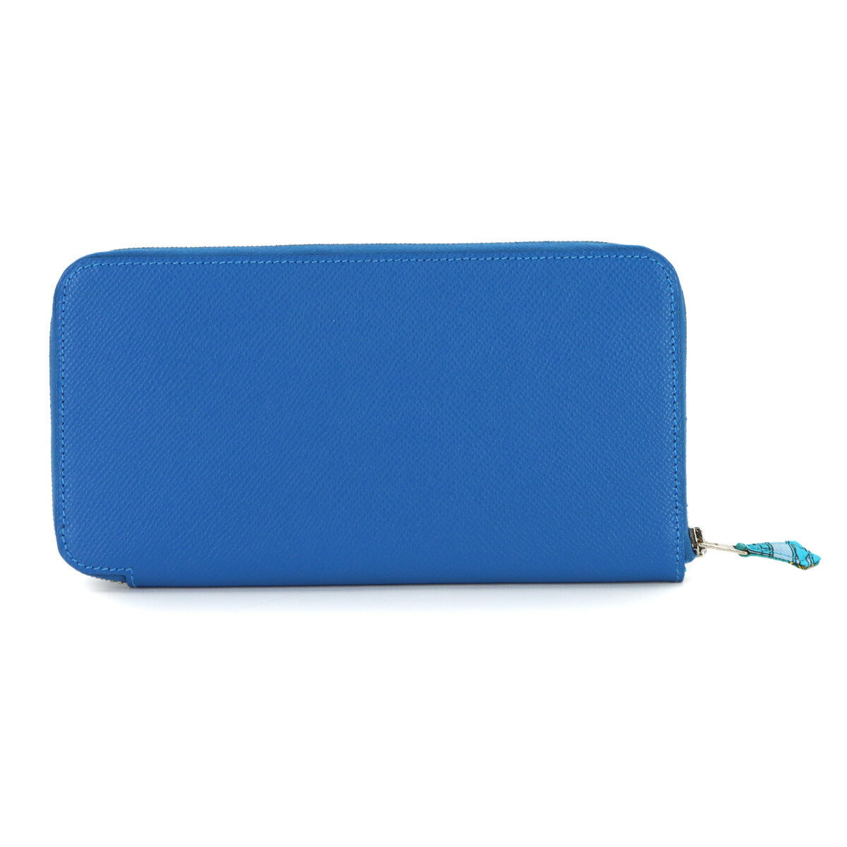 Azapp Long Silkin Long Wallet Epsom Blue Purse