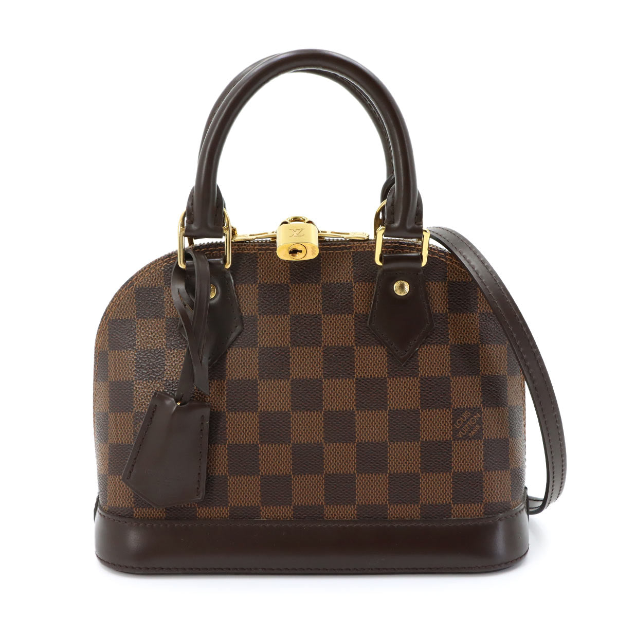 Damier Alma BB Hand Shoulder Bag Ebene N41221 Purse
