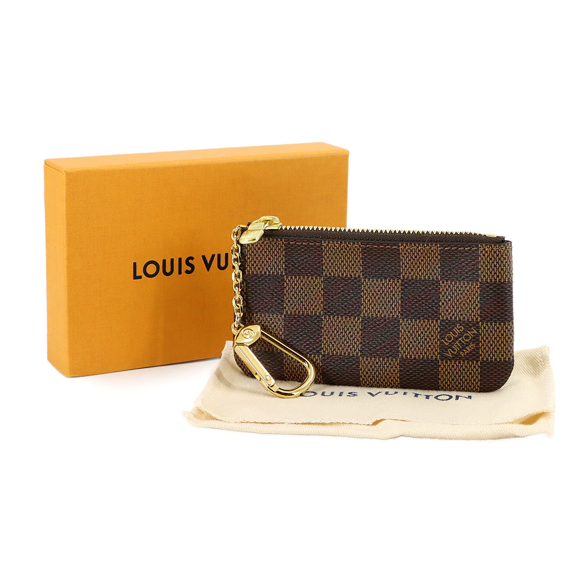 Damier Pochette Cles Coin Case Key Case Ebene N62658