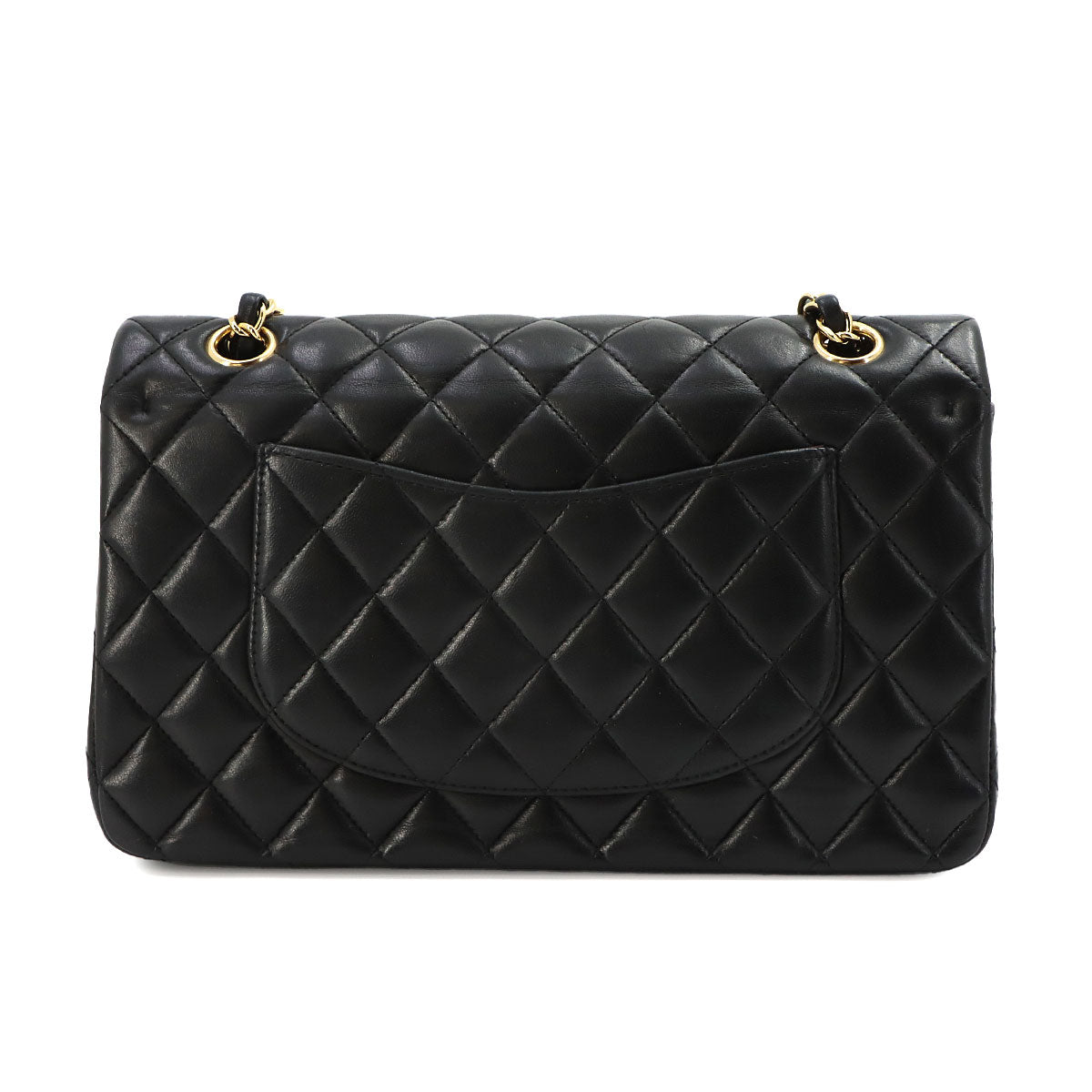 Matelasse 25 Chain Shoulder Bag Leather Black A01112