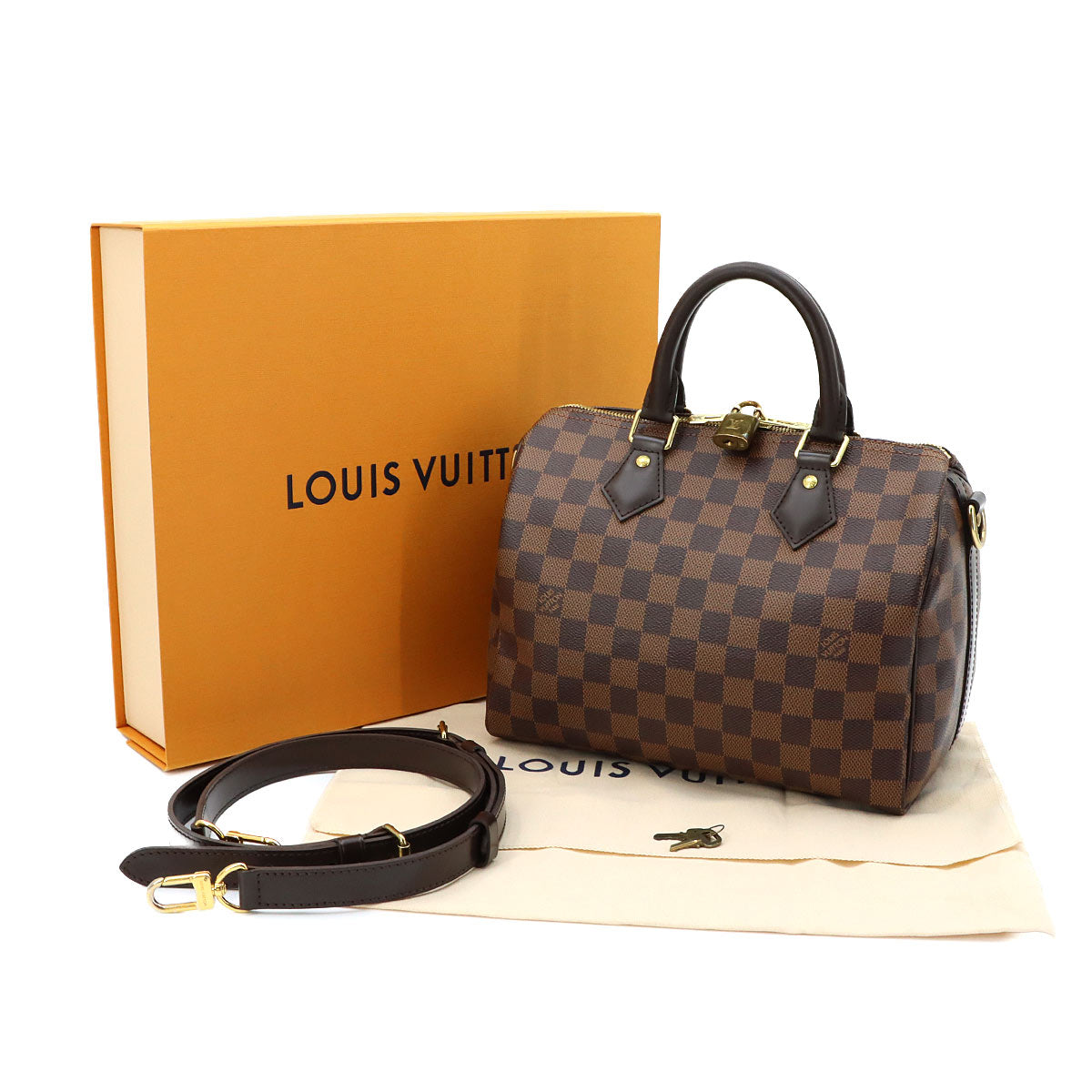 Damier Speedy Bandouliere 25 Hand Shoulder Bag N41368