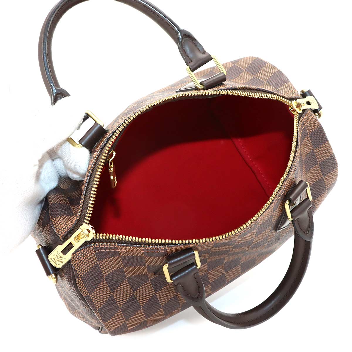 Damier Speedy Bandouliere 25 Hand Shoulder Bag N41368