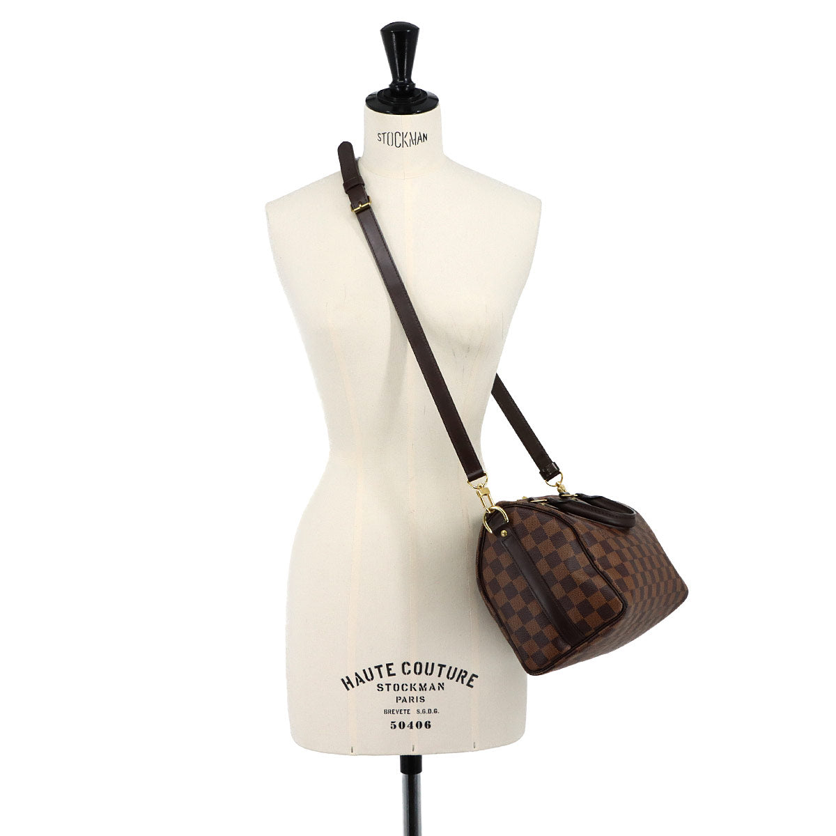 Damier Speedy Bandouliere 25 Hand Shoulder Bag N41368