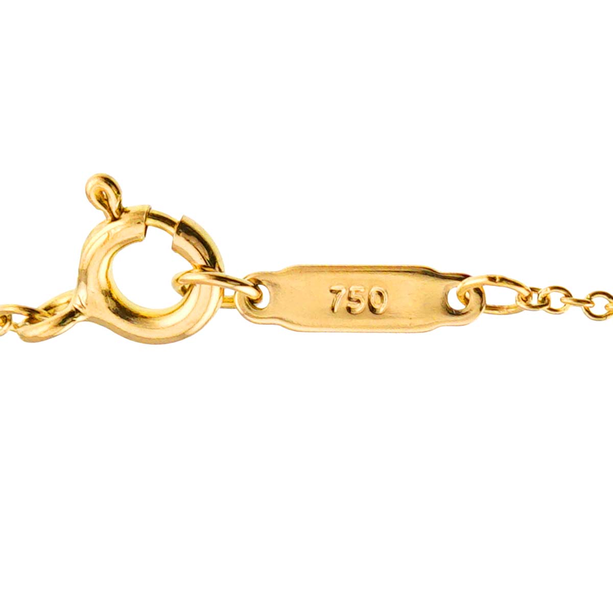 Heart Clover Necklace 18K Yellow Gold 750