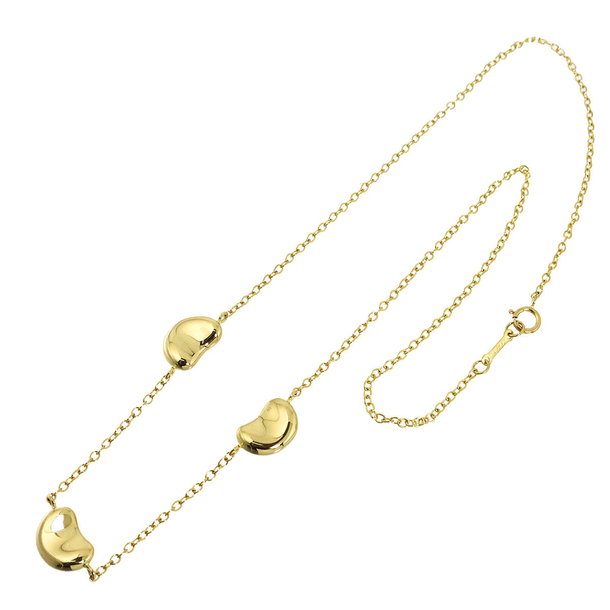 Bean 3P Necklace 18K Yellow Gold 750