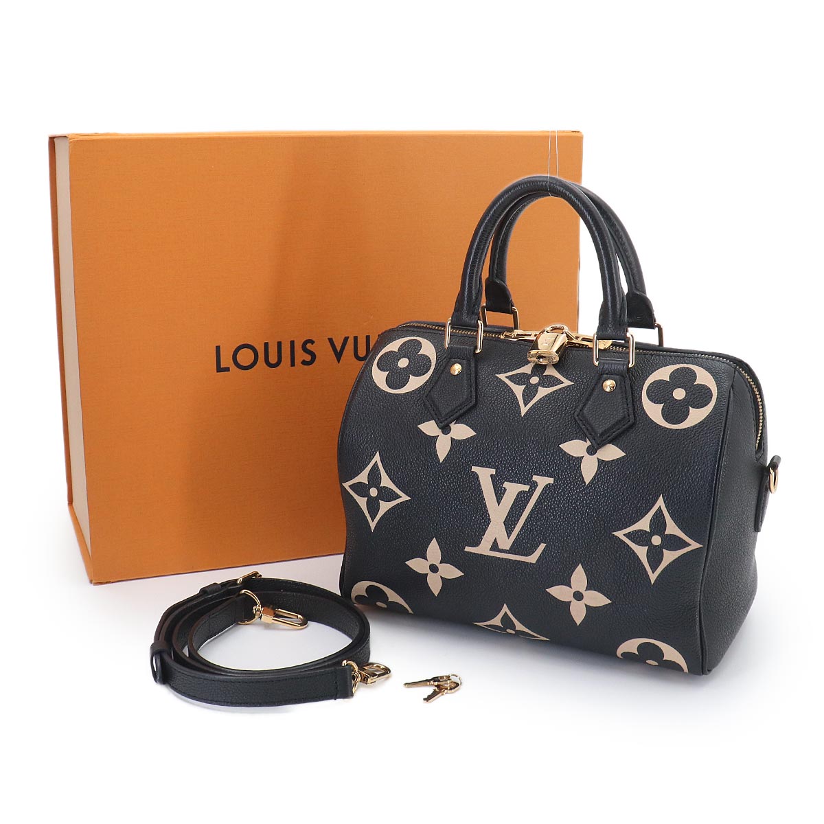 Bicolor Monogram Empreinte Speedy Bandouliere 25 M58947
