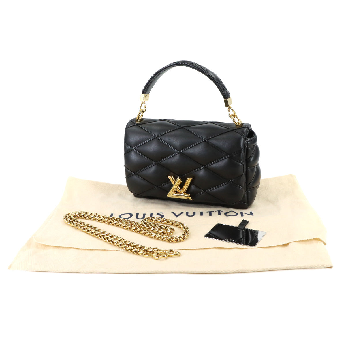 Martage GO-14 MM Hand Shoulder Bag Leather Noir M22891