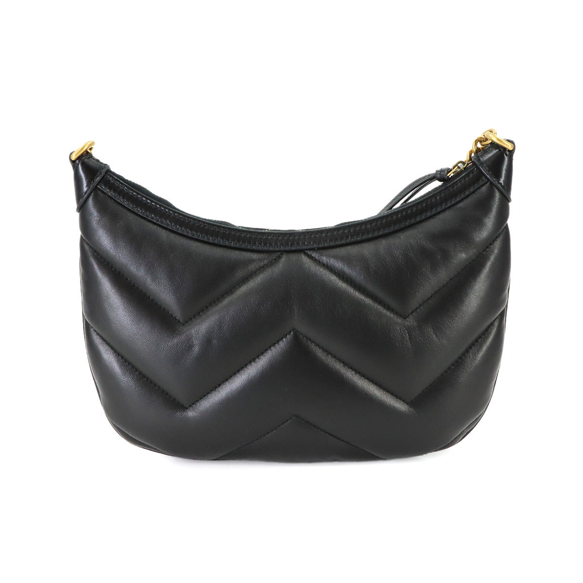 GG Marmont Small Quilting Shoulder Bag Leather Black 777263