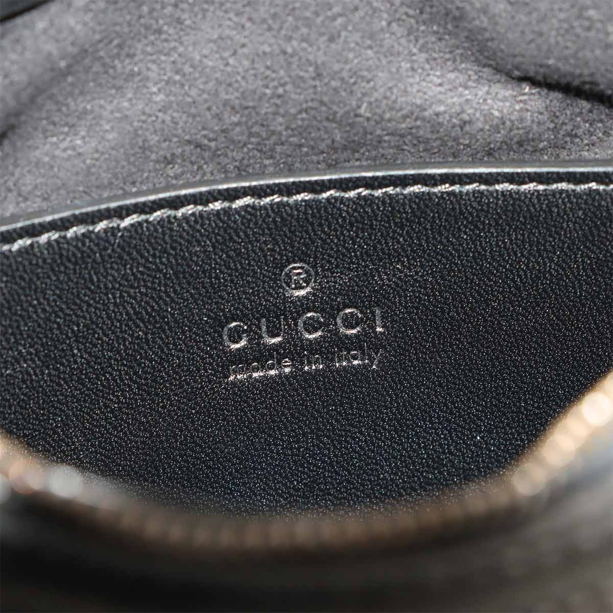 GG Marmont Small Quilting Shoulder Bag Leather Black 777263