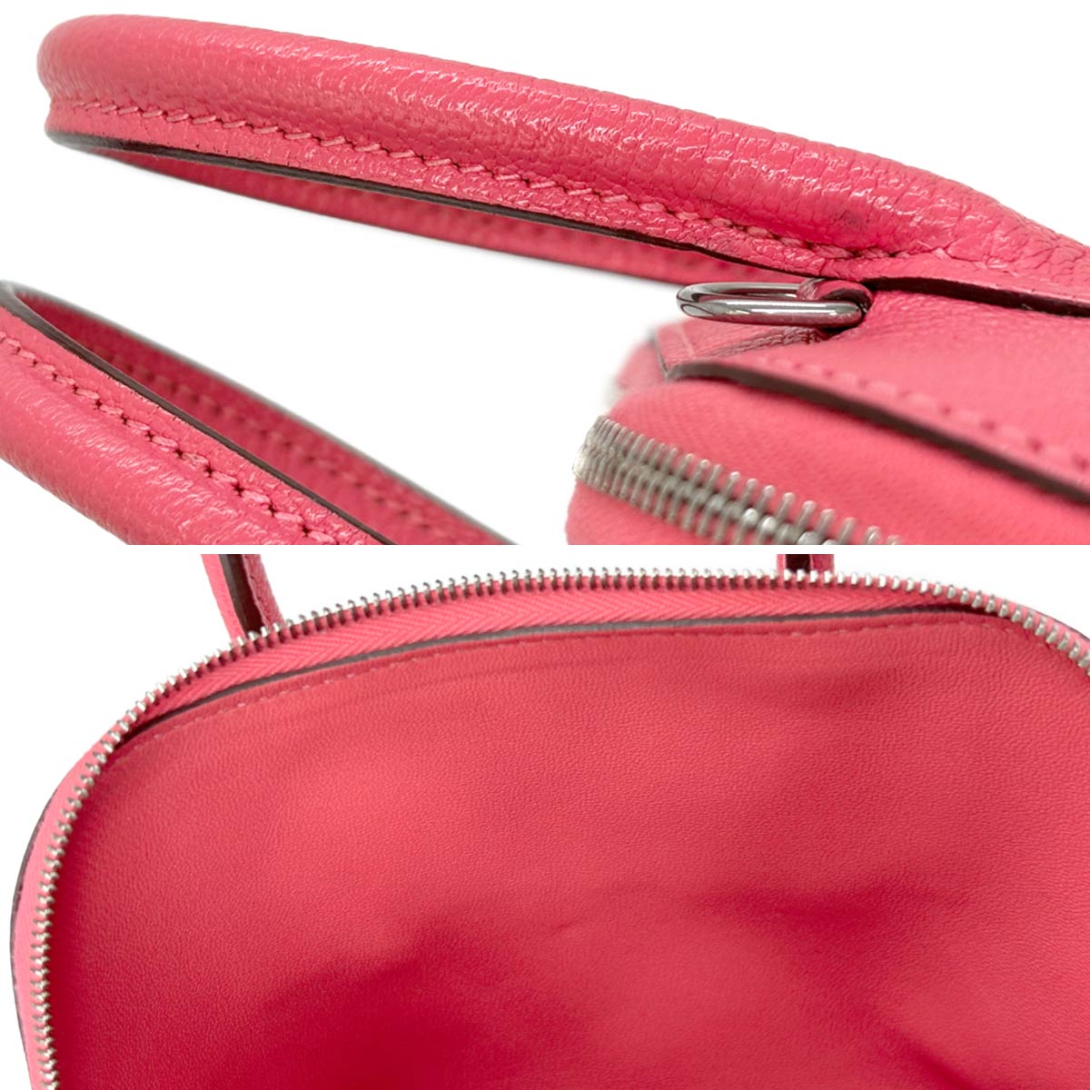 Bolide 1923 Mini Hand Shoulder Bag Chevre Mysore Rose Lipstick