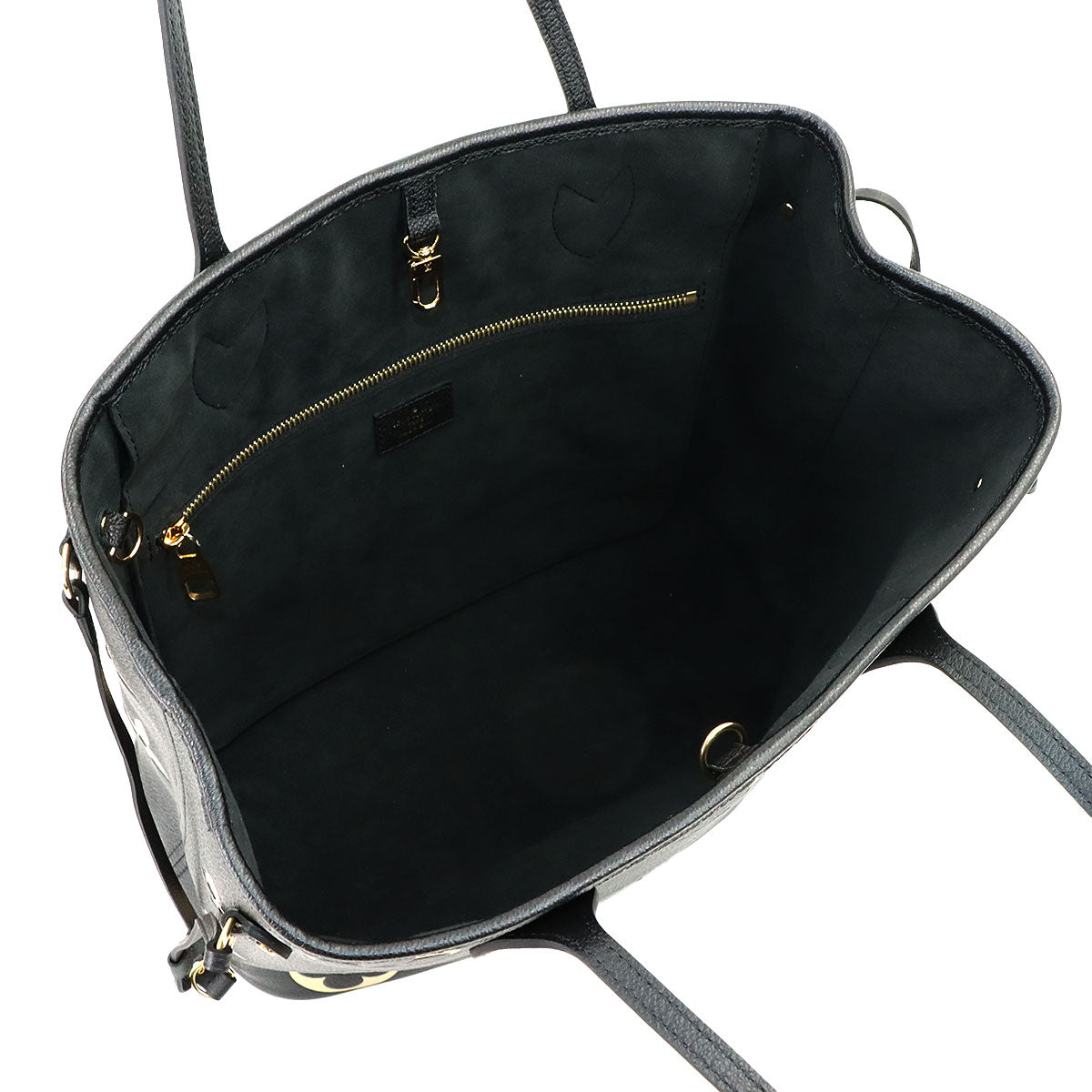 Monogram Empreinte Neverfull MM Tote Bag Black Beige
