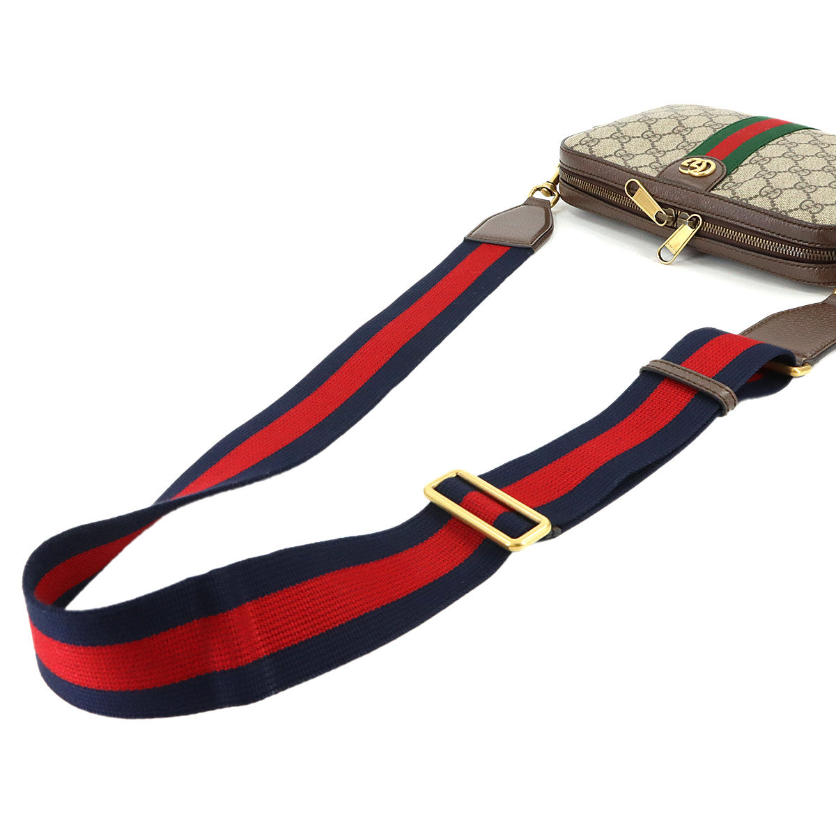 Ophidia Crossbody Shoulder Clutch Bag GG Supreme Canvas 699439