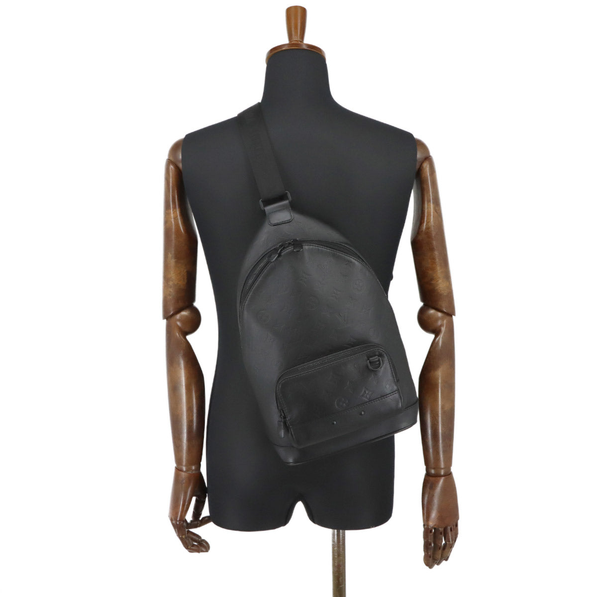 Monogram Shadow Racer Sling Bag Leather Black M46107
