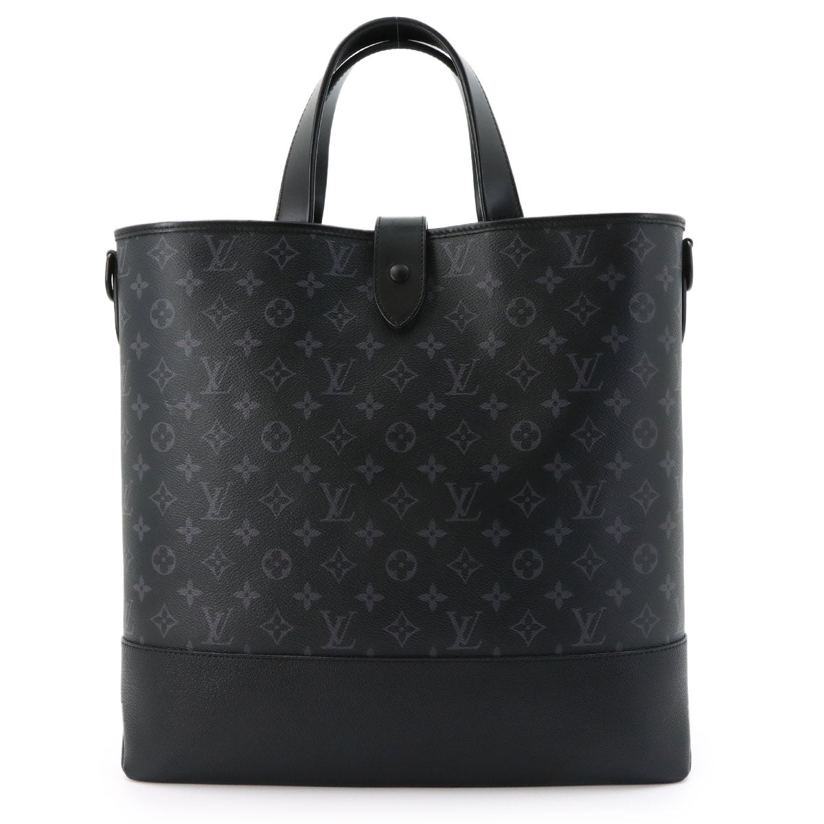Monogram Eclipse Saumur Tote Shoulder Bag Black M45914