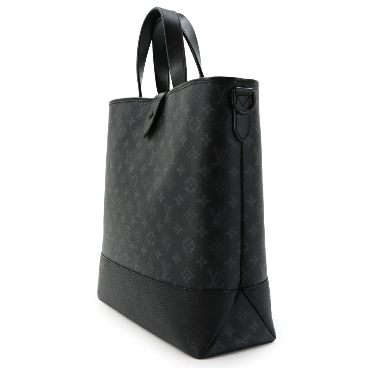 Monogram Eclipse Saumur Tote Shoulder Bag Black M45914
