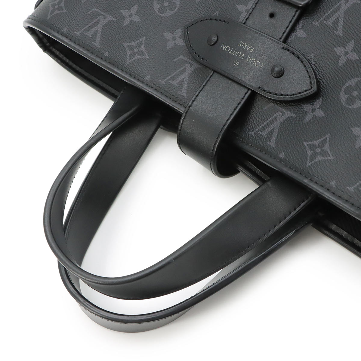 Monogram Eclipse Saumur Tote Shoulder Bag Black M45914
