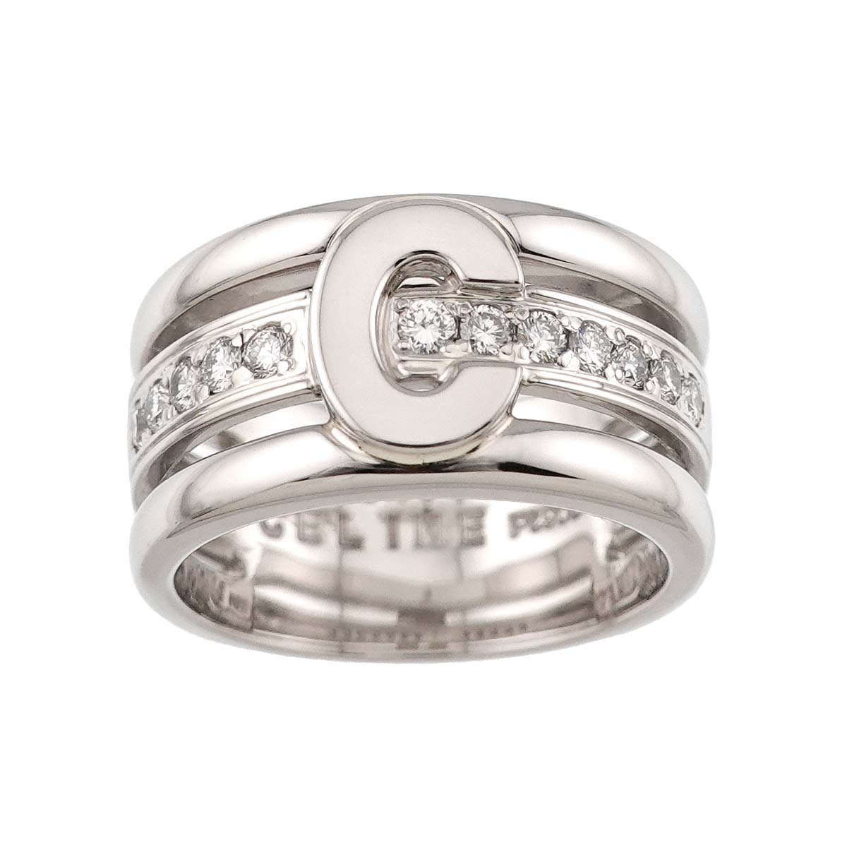 Diamond 0.30ct Ruby 0.01ct Ring Pt Platinum Size6-6.25(US)