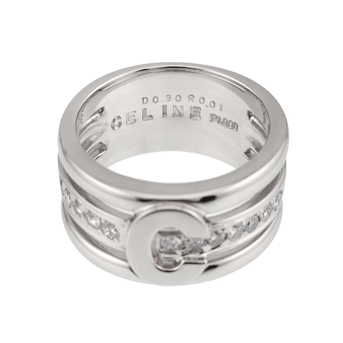 Diamond 0.30ct Ruby 0.01ct Ring Pt Platinum Size6-6.25(US)