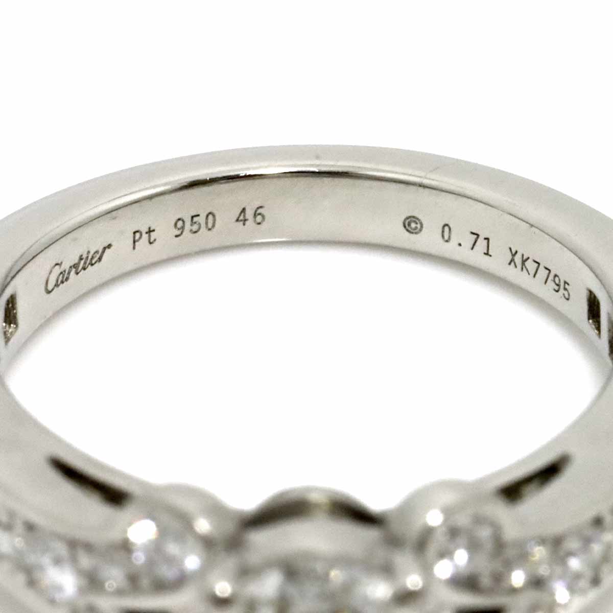 Ballerine Diamond 0.71ct H/VVS1/EX Ring Pt Size46 3.75(US)