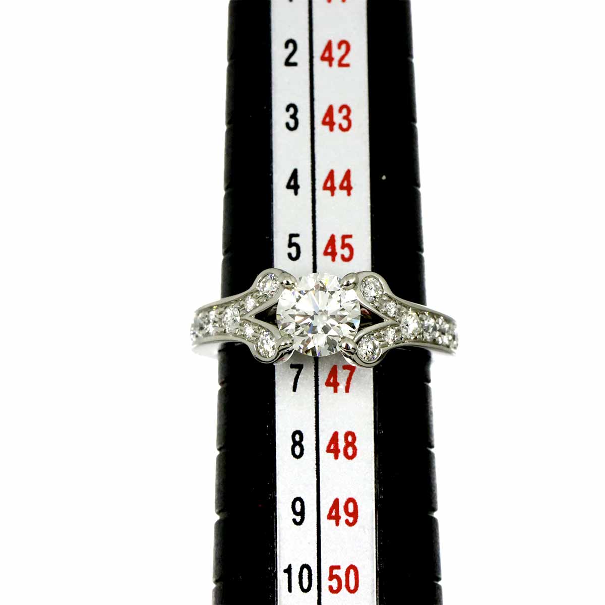 Ballerine Diamond 0.71ct H/VVS1/EX Ring Pt Size46 3.75(US)